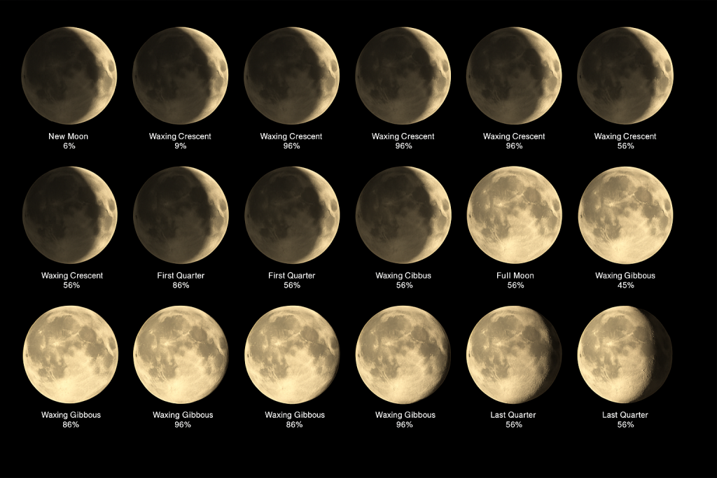 Moon Phases Visualizer: A CSS-Based Astronomical Simulation